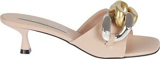 Falabella Chain-Embellised Slip-On Mules