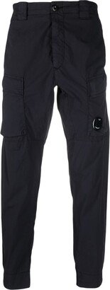 Logo-Patch Tapered Trousers-AH