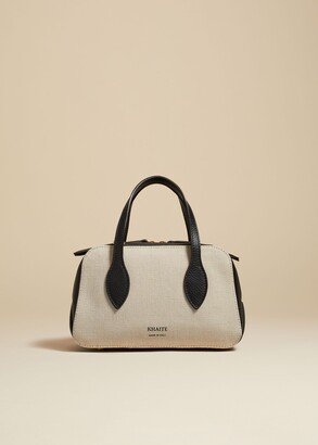 The Small Maeve Crossbody Bag in Natural and Black Leather