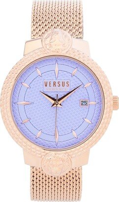 VERSUS VERSACE Mouffetard Wrist Watch Rose Gold