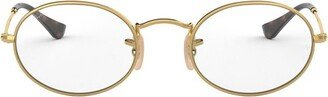 Oval Frame Glasses-BE