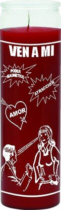 Indio 7 Day 8 Glass Devotional Candle, Come To Me | Red - Vela Piadosa Ven A Mi | Roja