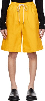 Yellow Drawstring Shorts