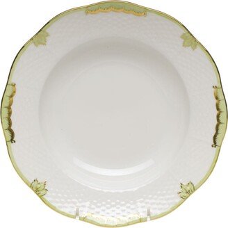 Princess Victoria Green Rim Soup Bowl