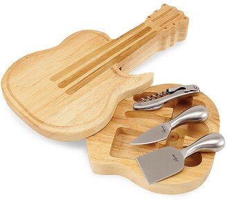 Cheese Boards Guitar 4-Piece Cheese Board & Tools Set