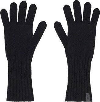 Logo Tag Knitted Gloves