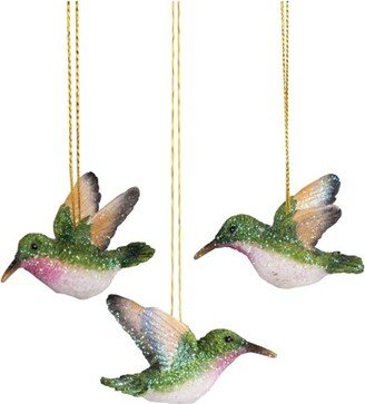 Gallerie II Hummingbird Flight Christmas Xmas Ornament Set of 3