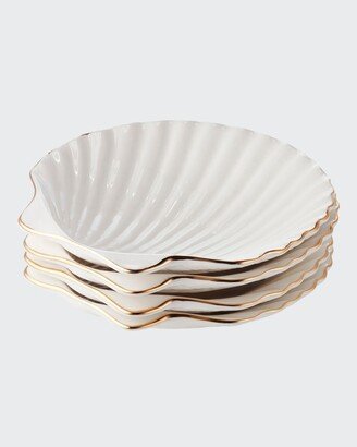 Shell Appetizer Plates, Set of 4-AA