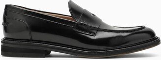 Classic black leather loafer