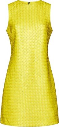 Intrecciato Weave Detail Sleeveless Dress