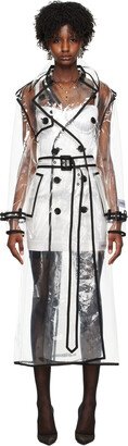 Transparent Kim Kardashian Edition Double-Breasted Trench Coat