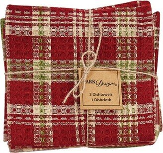 Park Designs Holly Berry Dishtowel Set - Red