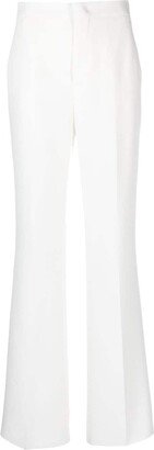 Pressed-Crease High-Waist Trousers