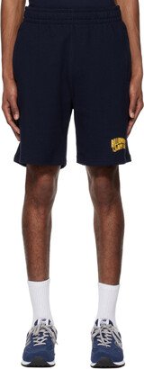 Navy Printed Shorts-AB