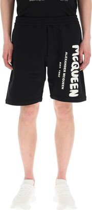 Logo Graffiti Bermuda Shorts