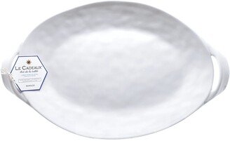 Le Cadeaux Bianco Handled Platter, 16