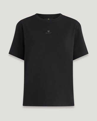 Cotton Jersey Yew T-Shirt In Black