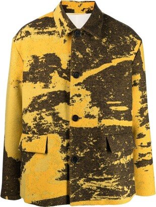 Full-Jacquard Virgin-Wool Jacket