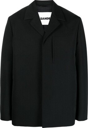 Long-Sleeved Cotton-Wool Jacket