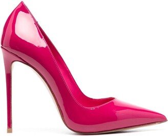 120mm Eva patent leather pumps