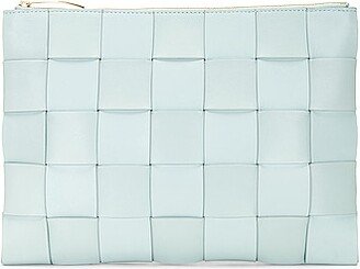 Medium Flat Pouch in Teal