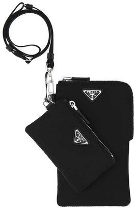 Re-Nylon Strapped Double Pouch