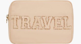TRAVEL Sand Large Pouch