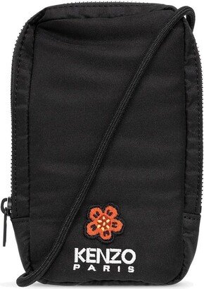 Logo Embroidered Crossbody Phone Case