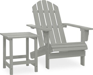 Patio Adirondack Chair with Table Solid Fir Wood - 27.4