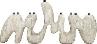 Hannah Polskin for FWRD Natural Stone Menorah in White