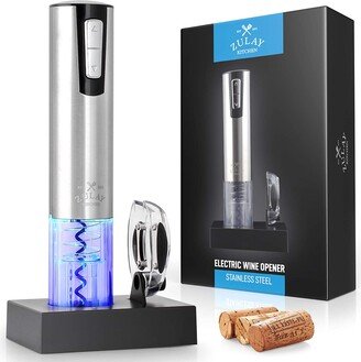 Electric Wine Opener With Charging Base and Foil Cutter