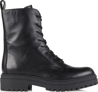 COLLECTION 40MM Leather Lace-Up Combat Boots