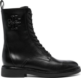 Double T leather combat boots-AA