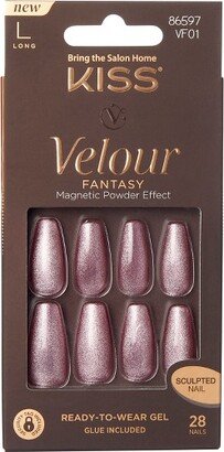 KISS Products KISS Velour Fantasy Ready-To-Wear Gel Nails - Velvety - 0.07oz/28ct