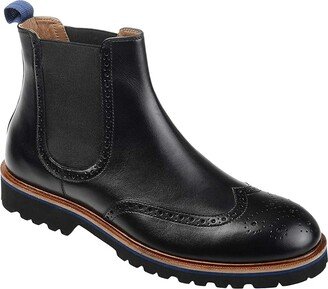 Nash Wing Tip Chelsea Boot (Black) Men's Shoes