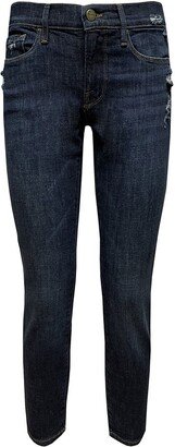 Le Garcon Cropped Distressed Jeans