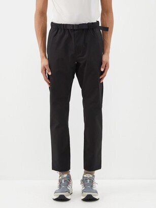 Belted Slim-leg Tapered Trousers