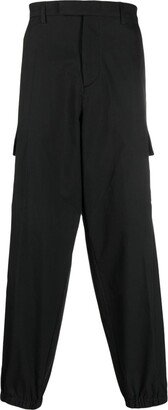 Cargo-Pockets Tapered Trousers