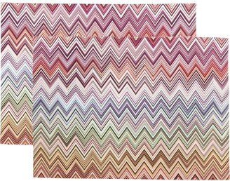 Zigzag-Print Placemats (Set Of Two)