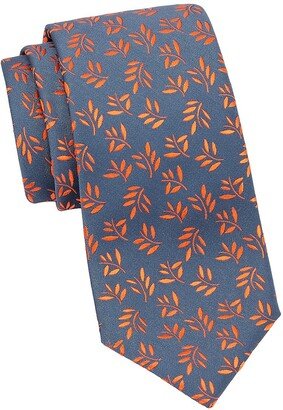 Large Vineleaf Woven Silk Tie-AA