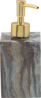 Square Soap Dispenser in Agate - 2.64 x 2.6 x 6.85