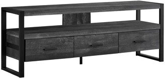 Monarch Specialties Tv Stand - 60 L Reclaimed- 3 Drawers