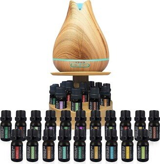 Pure Daily Care 20-Piece Essential Oils & Essence Diffuser Aromatherapy Bundle