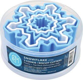 Snowflake Cookie and Biscuit Cutters, Assorted Sizes, 5-Piece Set