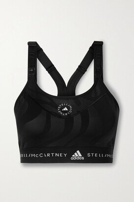 Parley Printed Stretch Recycled Nursing Bra - Black