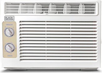 Black+Decker Window Air Conditioner 5,000 Btu, Cools Up to 150 Square Feet White