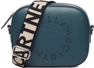 Logo Perforated Strapped Crossbody Bag