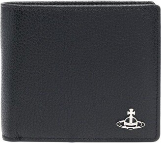 Bi-Fold Grained-Leather Wallet