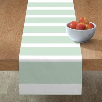 Table Runners: Wide Stripe - Green Table Runner, 90X16, Green