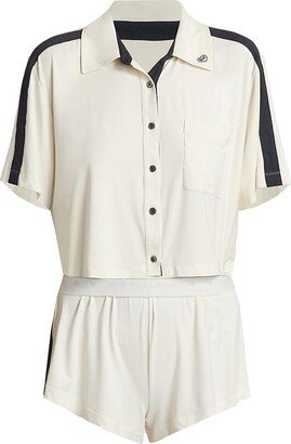 Big Feelings Madden Short-Sleeve 2-Piece Pajama Set